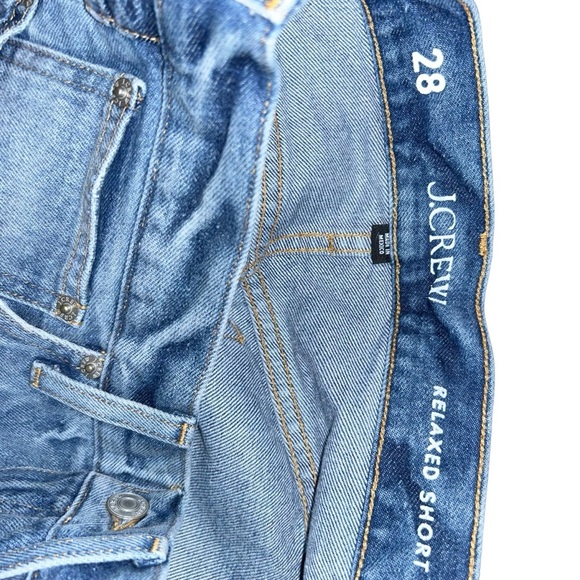 J.crew Relaxed denim jean shorts in Baxter Street wash size 28 us 6 style BF378 - Picture 4 of 6